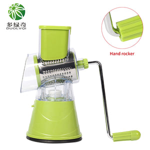 DUOLVQI Manual Vegetable Cutter Slicer Kitchen Accessories Multifunctional Round Mandoline Slicer Potato Cheese Kitchen Gadgets