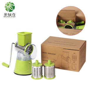 DUOLVQI Manual Vegetable Cutter Slicer Kitchen Accessories Multifunctional Round Mandoline Slicer Potato Cheese Kitchen Gadgets