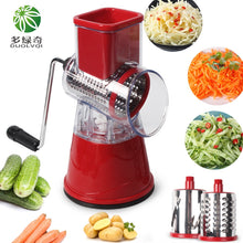 Charger l&#39;image dans la galerie, DUOLVQI Manual Vegetable Cutter Slicer Kitchen Accessories Multifunctional Round Mandoline Slicer Potato Cheese Kitchen Gadgets