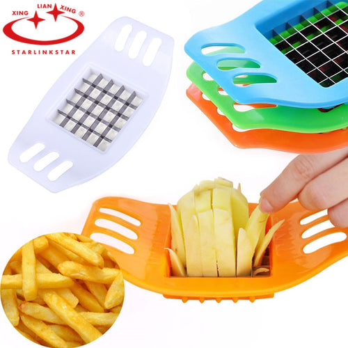 Potato Chip Cutter Stainless Steel Cutter Vegetable French Fry Chopper Chips Making Tool Kitchen Gadgets Accessories