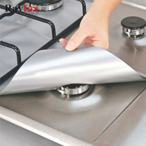 4pcs/lot Kitchen Accessories Utensils Stove Protector Cover Liner Non-Stick Gas Hob liner Creative Kitchen Gadget Goods Supplies