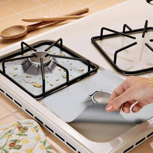 4pcs/lot Kitchen Accessories Utensils Stove Protector Cover Liner Non-Stick Gas Hob liner Creative Kitchen Gadget Goods Supplies