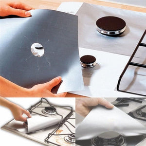 4pcs/lot Kitchen Accessories Utensils Stove Protector Cover Liner Non-Stick Gas Hob liner Creative Kitchen Gadget Goods Supplies