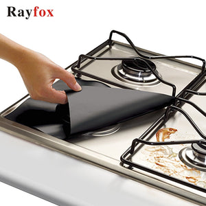 4pcs/lot Kitchen Accessories Utensils Stove Protector Cover Liner Non-Stick Gas Hob liner Creative Kitchen Gadget Goods Supplies